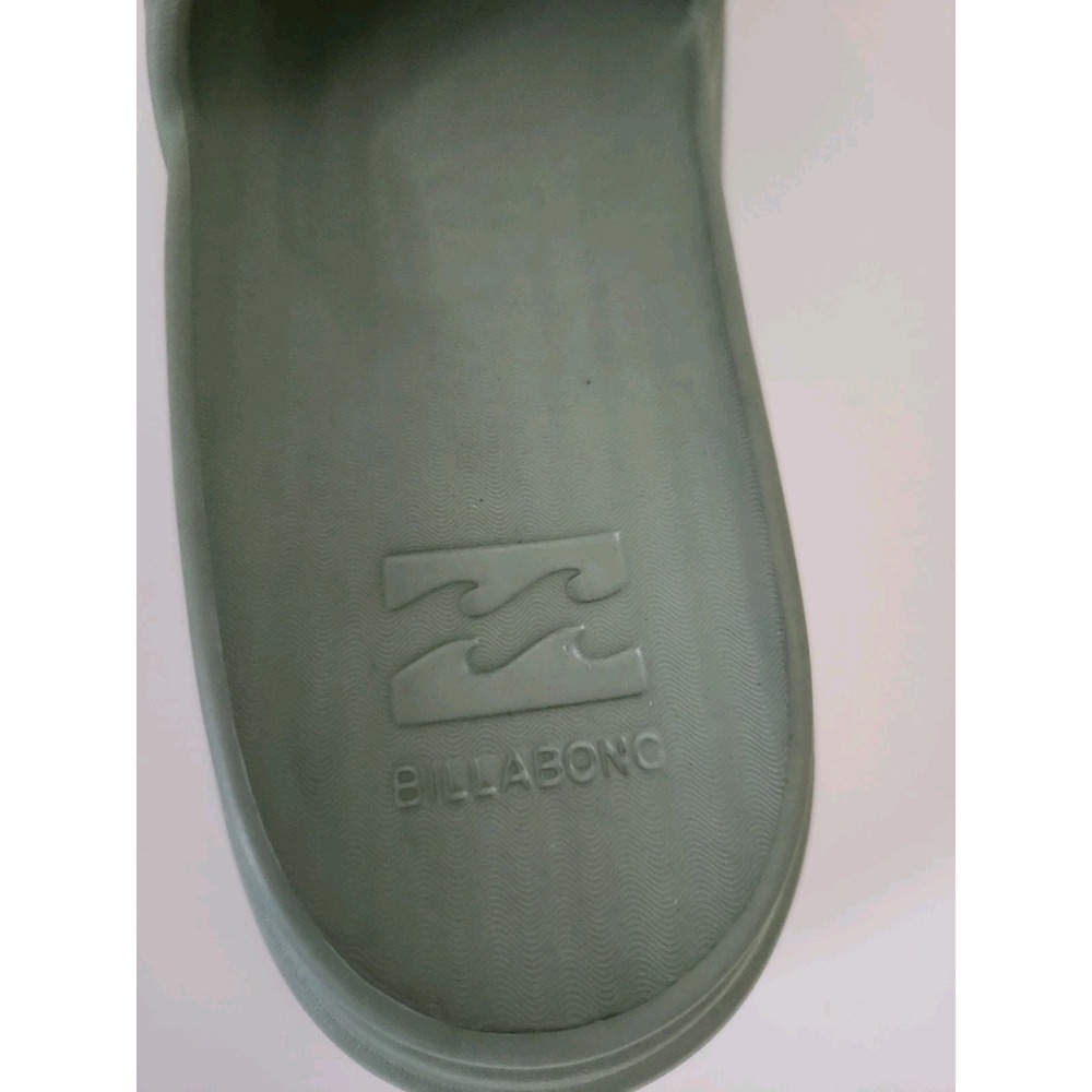 Billabong Women Green Platform Cushion Slides Sandal Comfort Shoe Size 10 - Picture 6 of 10